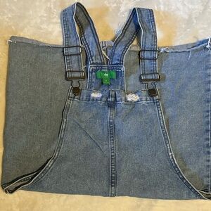 dip Women's Blue Denim Overalls Skirt